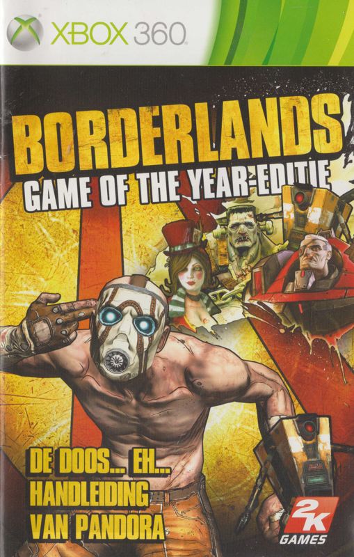 Manual for Borderlands: Game of the Year Edition (Xbox 360) (Classics release): front