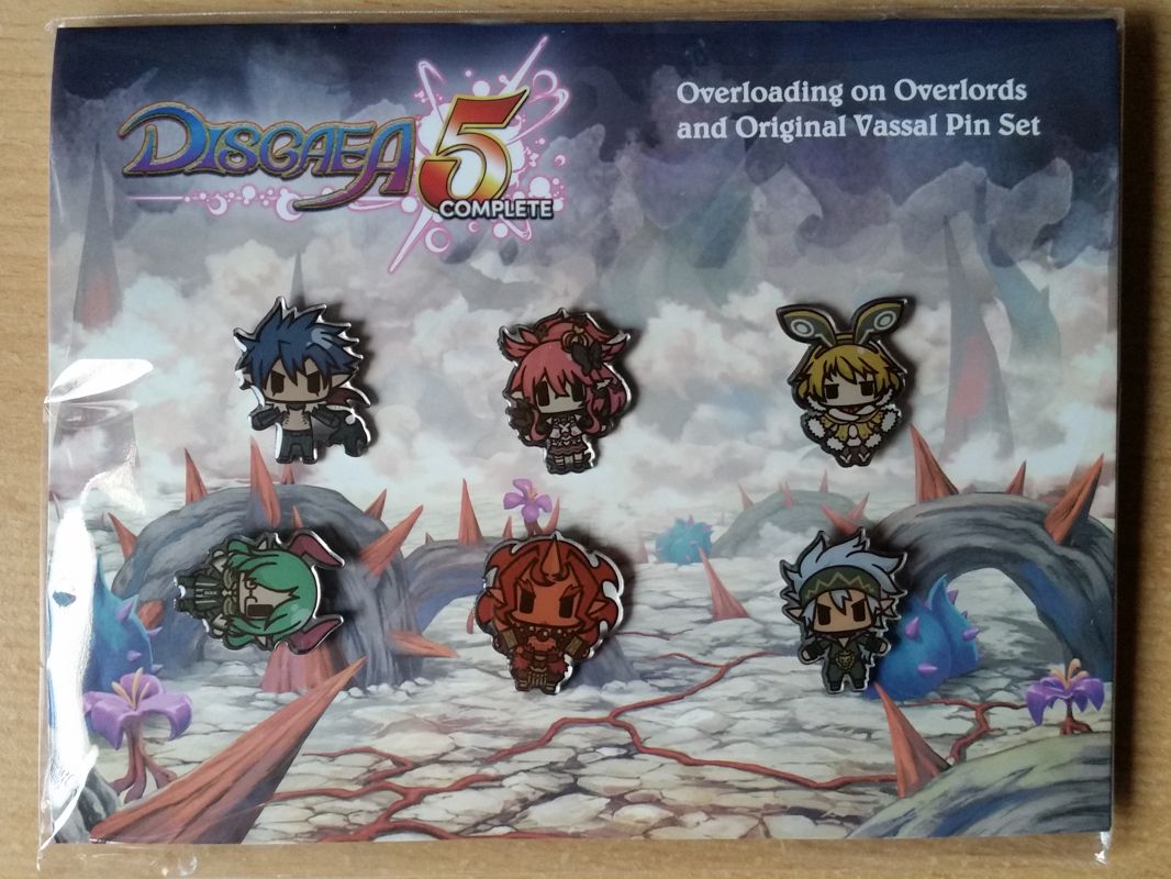 Extras for Disgaea 5: Complete (Limited Edition) (Nintendo Switch): Pin Set - Front