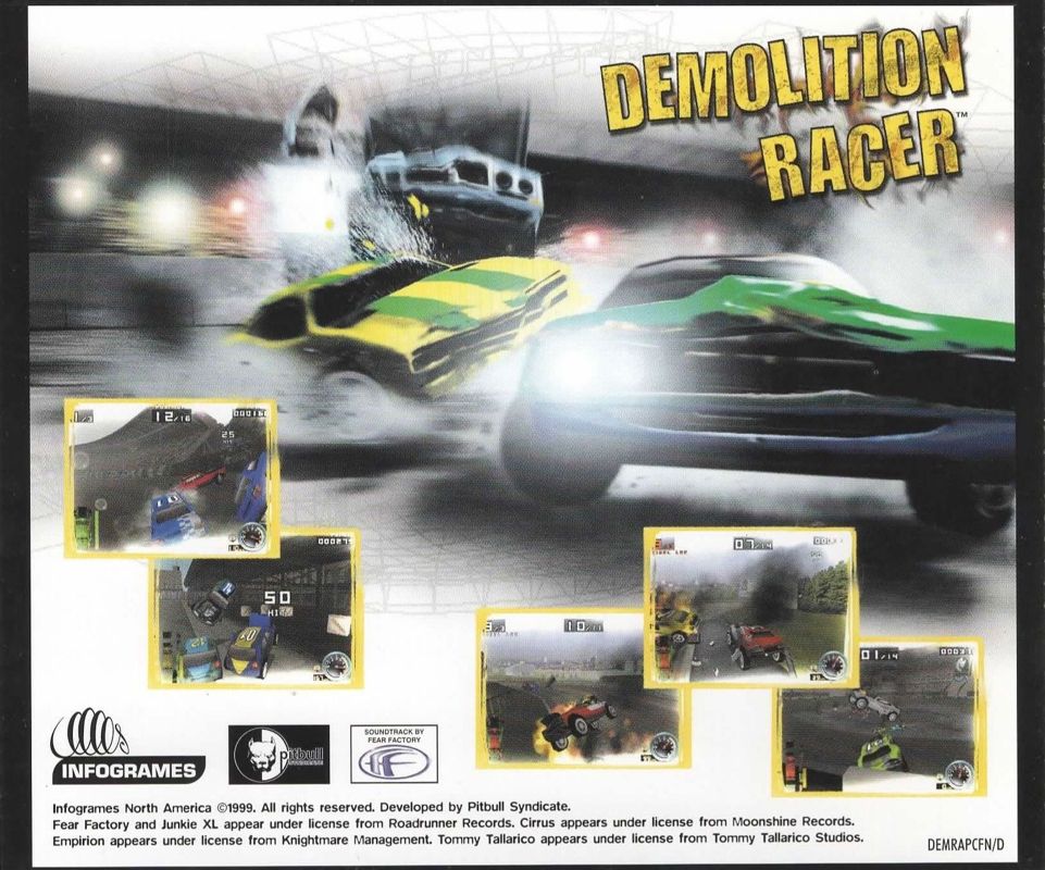 Other for Demolition Racer (Windows): Jewel Case - Back