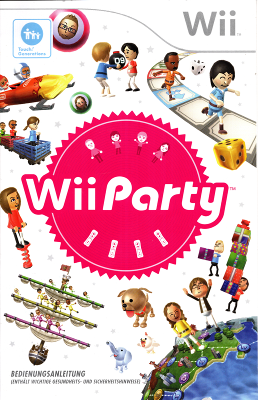 Manual for Wii Party (Wii): Front