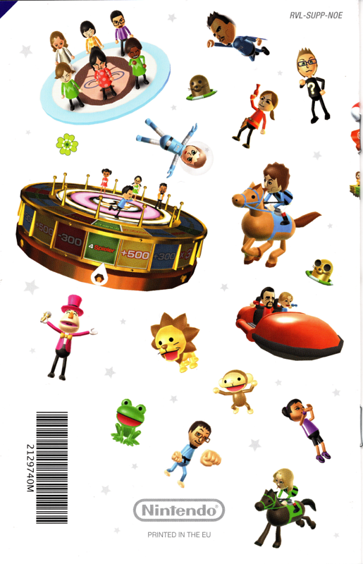 Manual for Wii Party (Wii): Back