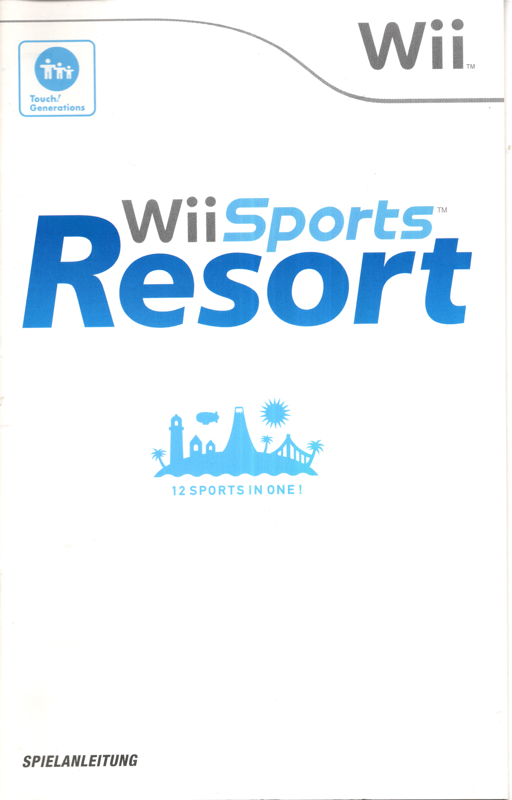 Manual for Wii Sports Resort (Wii) (Wii Motion Plus Bundle): Front