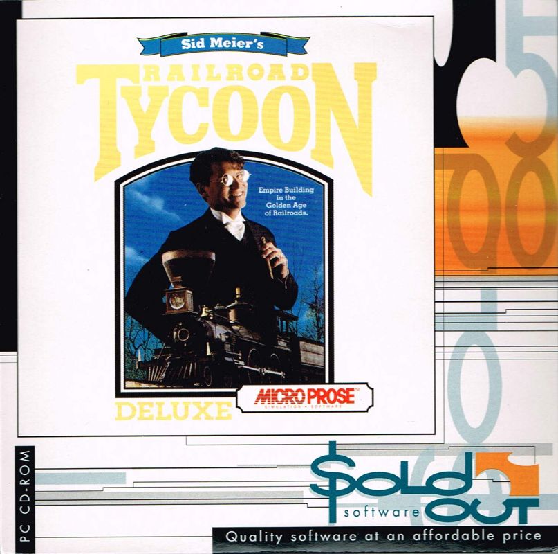 Other for Sid Meier's Railroad Tycoon Deluxe (DOS) (SoldOut Software release): Slip Case - Front