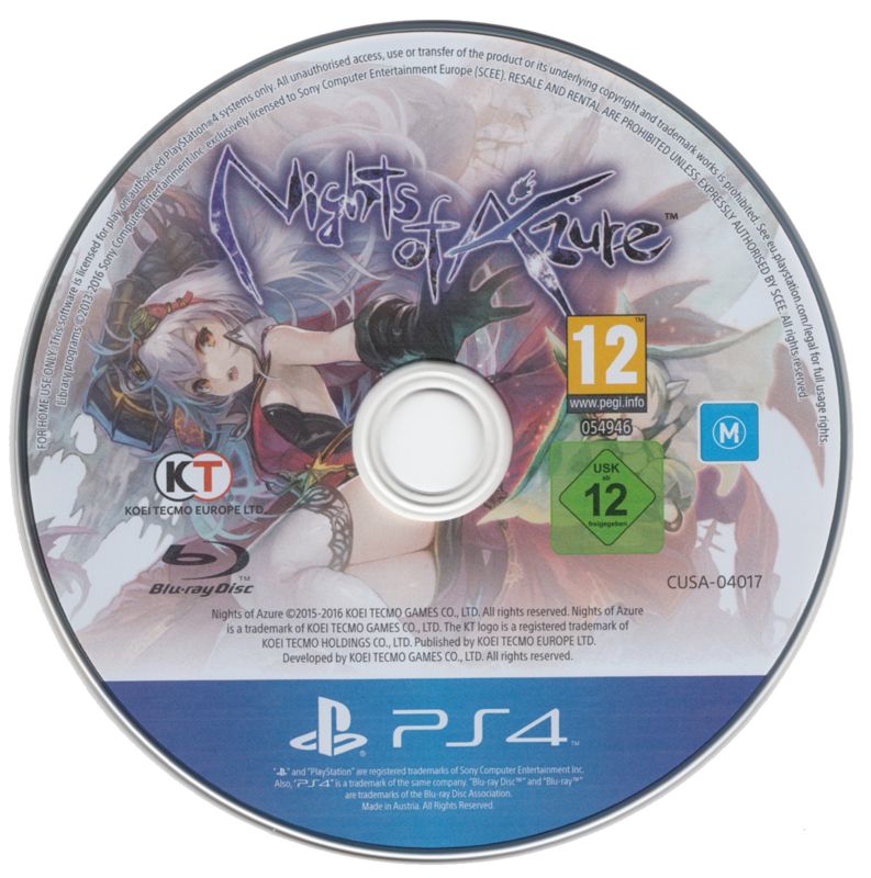 Media for Nights of Azure (PlayStation 4)