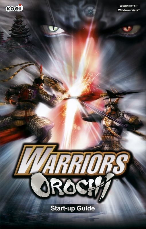 Manual for Warriors Orochi (Windows): Front