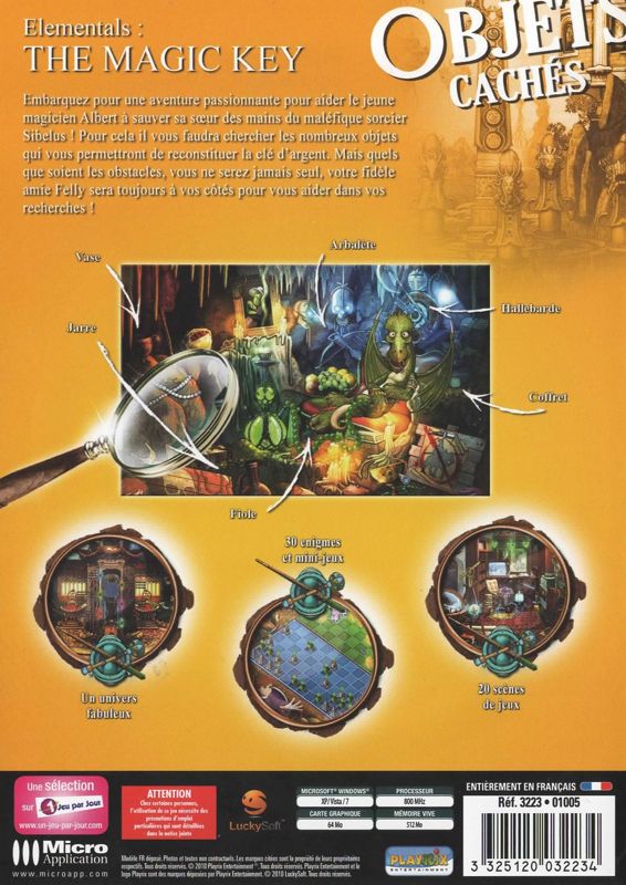 Elementals Magic Key Elementals: The Magic Key cover or packaging material - MobyGames
