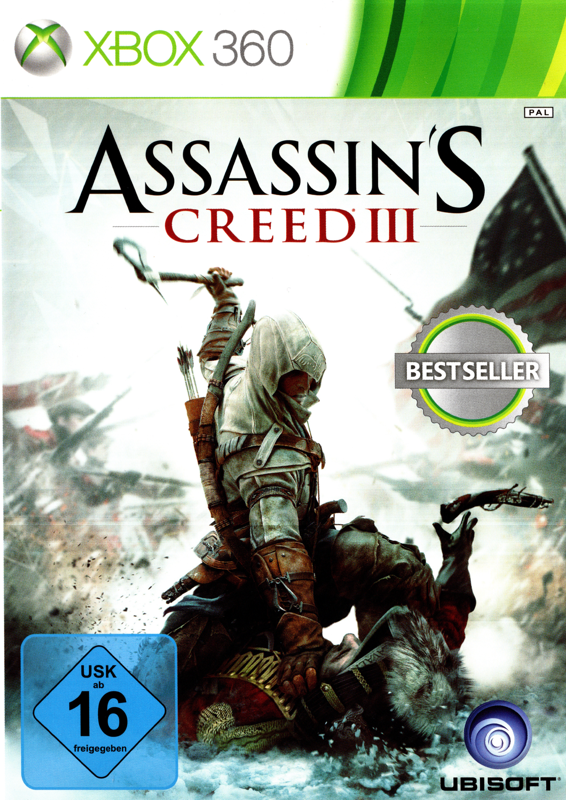 Front Cover for Assassin's Creed III (Xbox 360) (Bestseller release)