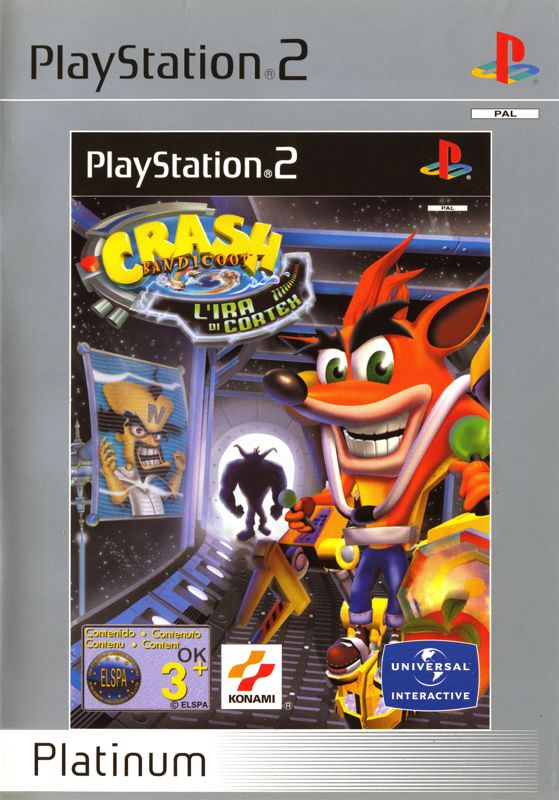 Front Cover for Crash Bandicoot: The Wrath of Cortex (PlayStation 2) (Platinum release)