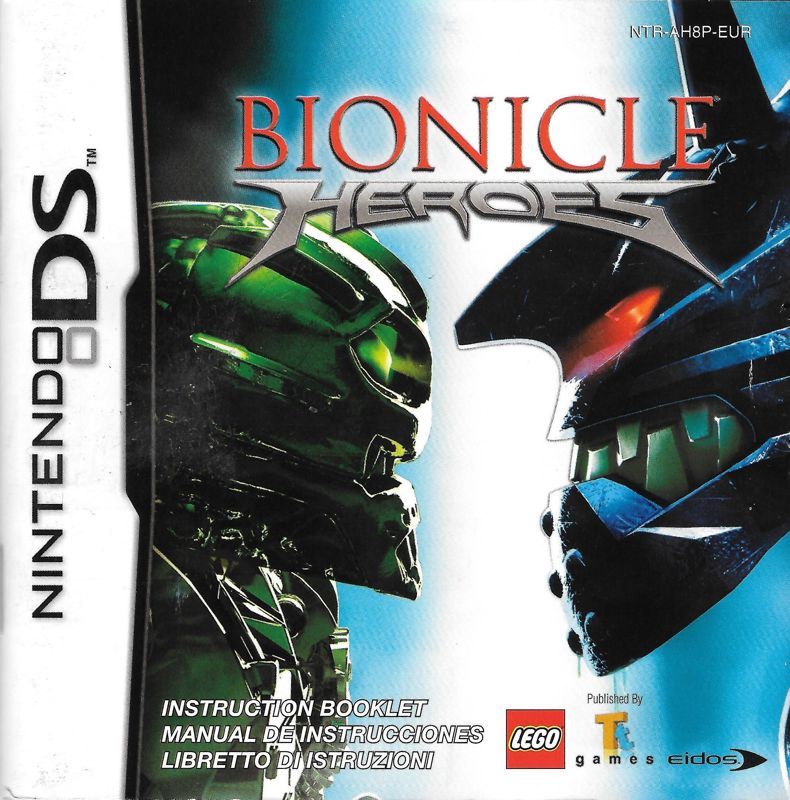 Manual for Bionicle Heroes (Nintendo DS): Front