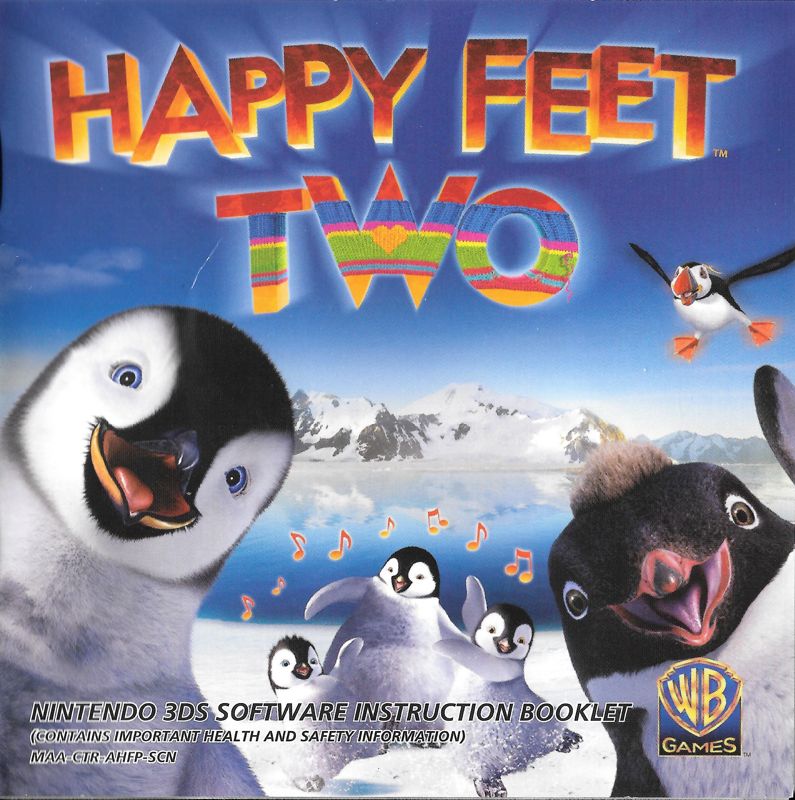 Manual for Happy Feet Two: The Videogame (Nintendo 3DS): Front