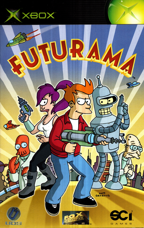 Manual for Futurama (Xbox): Front