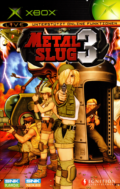 Manual for Metal Slug 3 (Xbox): Front