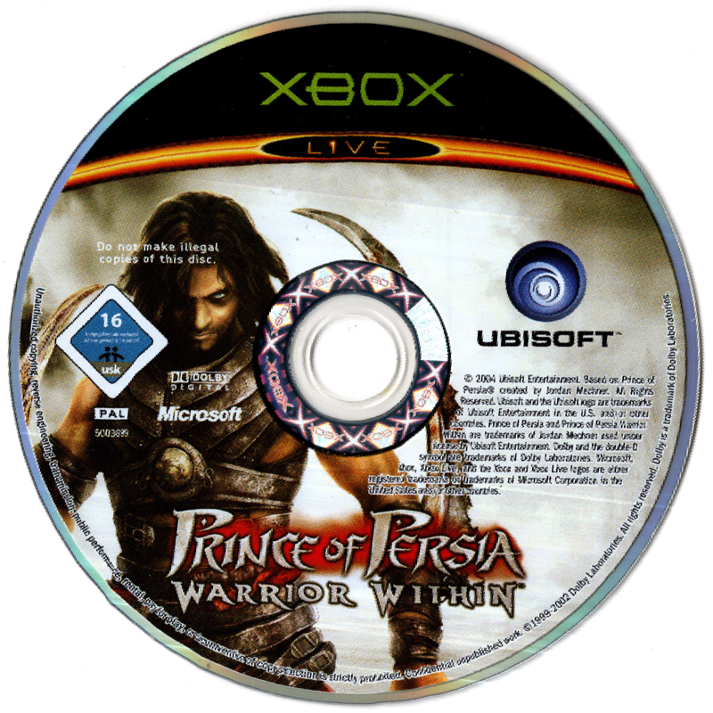 Media for Prince of Persia: Warrior Within (Xbox)