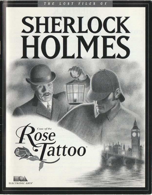 Manual for The Lost Files of Sherlock Holmes: Case of the Rose Tattoo (DOS): Front