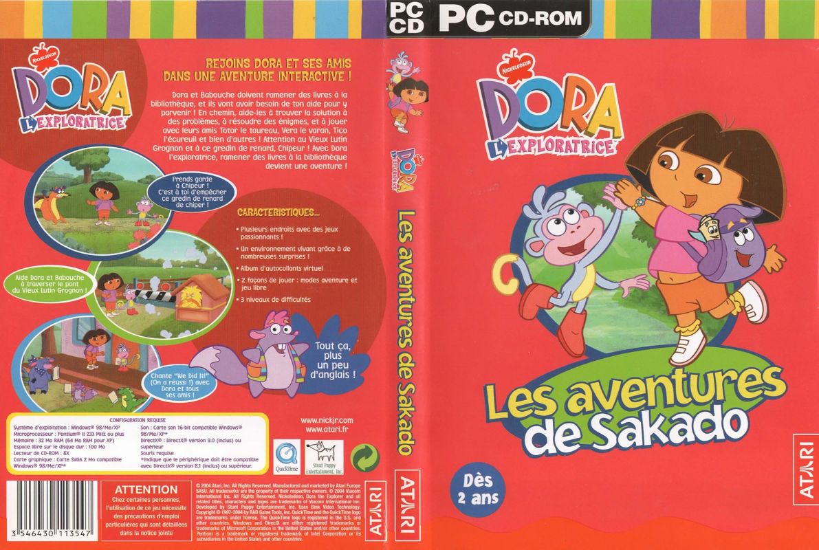 Dora The Explorer Backpack Adventure Cover Or Packaging Material Mobygames 7795