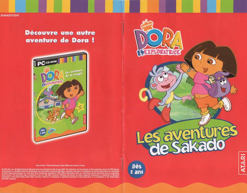 Dora The Explorer Backpack Adventure Cover Or Packaging Material Mobygames 6149