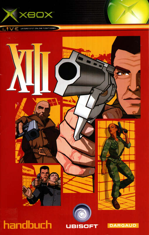 Manual for XIII (Xbox): Front