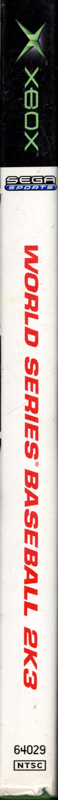 Spine/Sides for World Series Baseball 2K3 (Xbox)