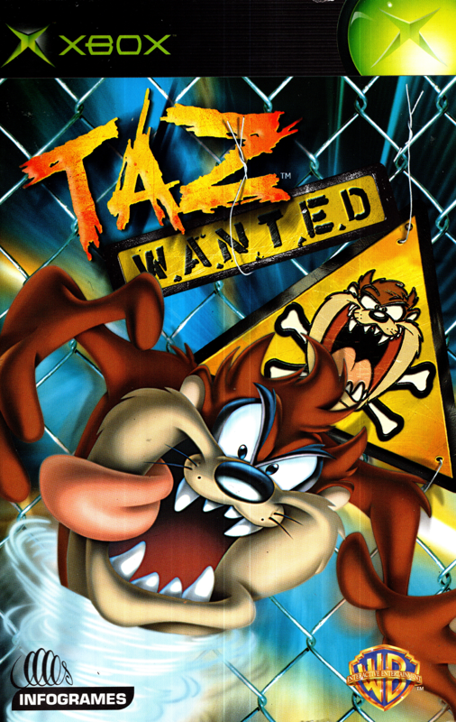 Manual for Taz: Wanted (Xbox): Front