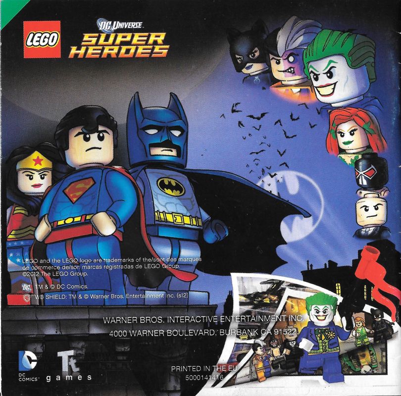 Manual for LEGO Batman 2: DC Super Heroes (Nintendo DS): Back