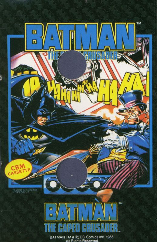 Back Cover for Batman: The Caped Crusader (Commodore 64)