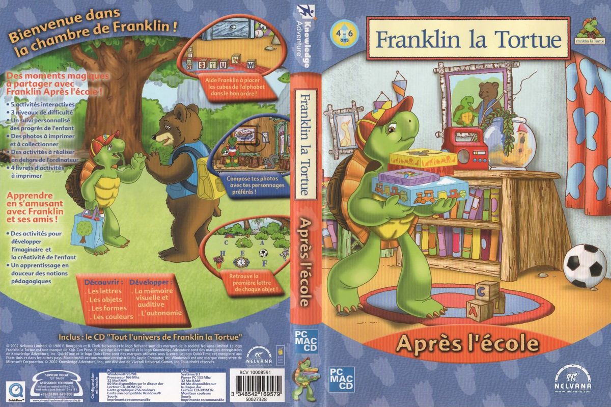 Full Cover for Franklin the Turtle: After School (Macintosh and Windows)