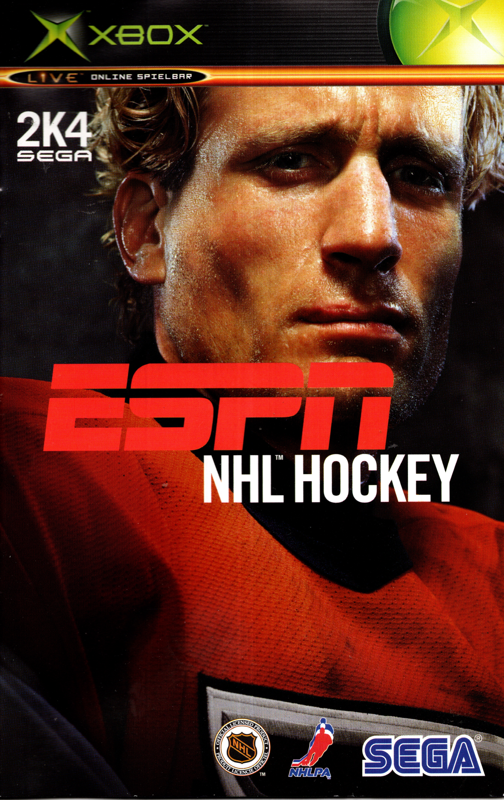 Manual for ESPN NHL Hockey (Xbox): Front