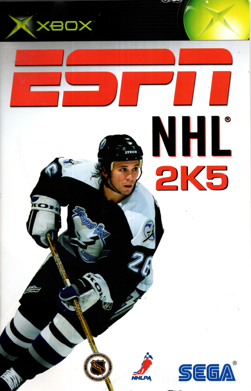 Manual for ESPN NHL 2K5 (Xbox): Front