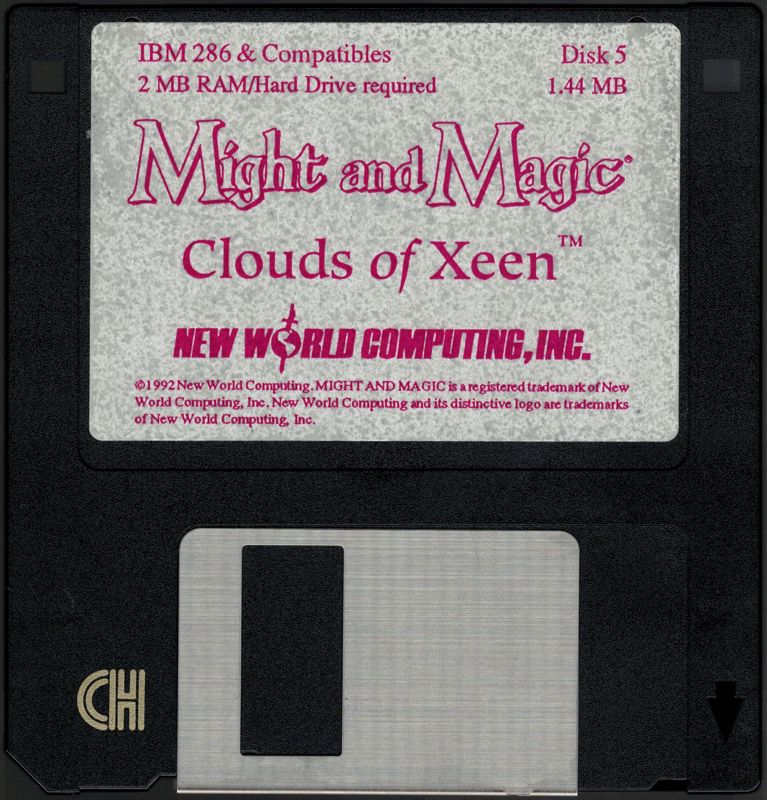 Media for Might and Magic: Clouds of Xeen (DOS): Disk 5