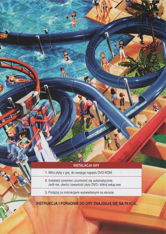 Inside Cover for RollerCoaster Tycoon 3: Platinum! (Windows): Left Flap