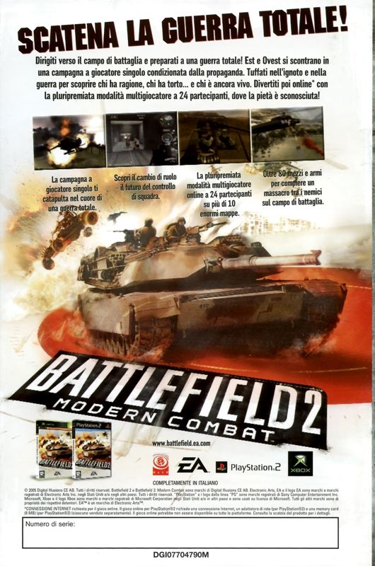 Manual for Battlefield 2: Special Forces (Windows): Back