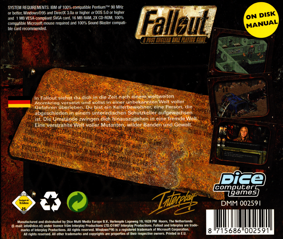 Fallout cover or packaging material - MobyGames