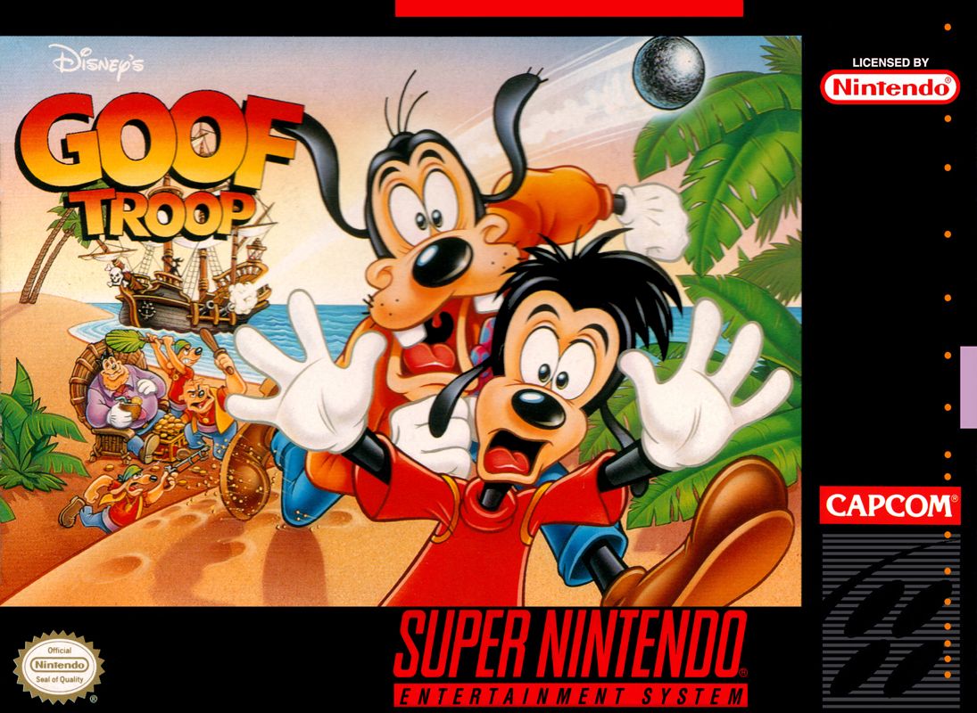 Front Cover for Disney's Goof Troop (SNES)