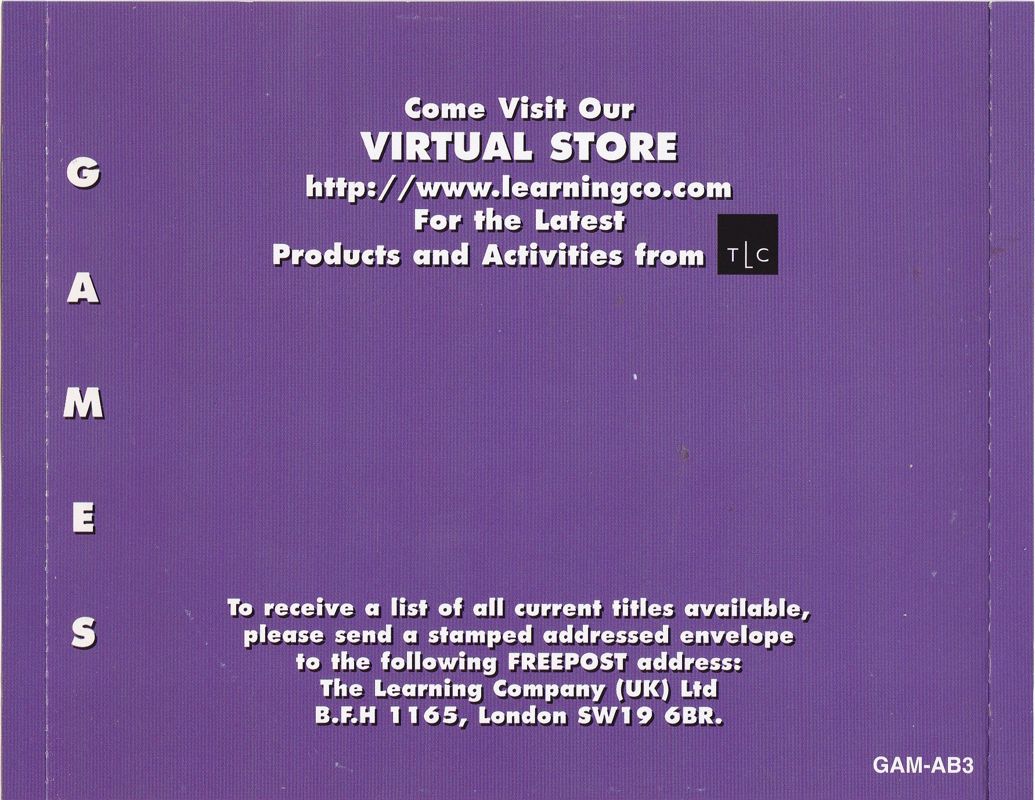 Inside Cover for 100 Great Kid's Games: Vol II (Windows 16-bit): Right