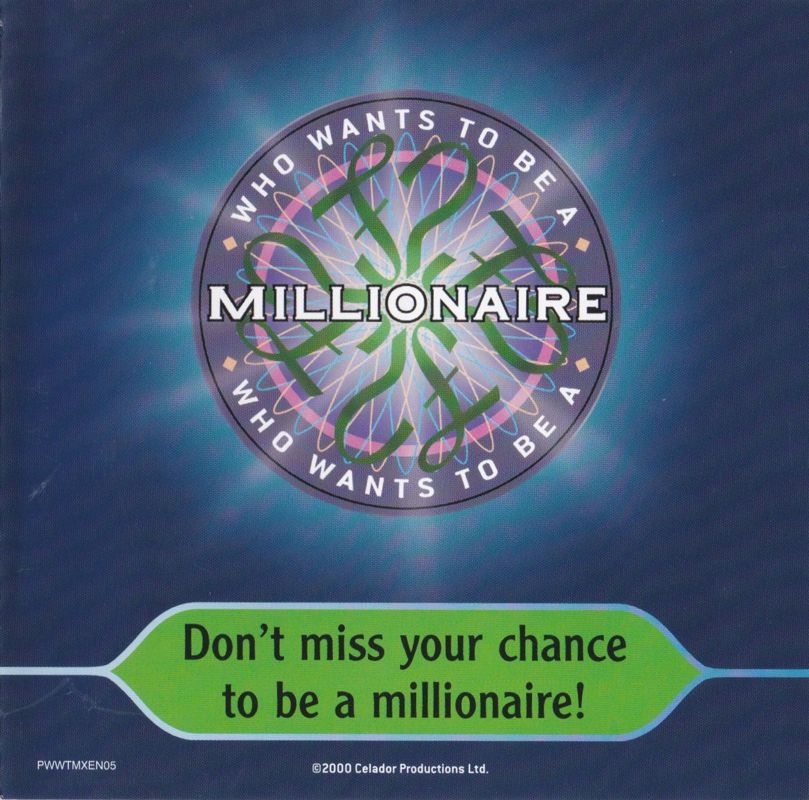 Extras for Who Wants to Be a Millionaire (PlayStation): Competition & Registration Insert: Panel 1