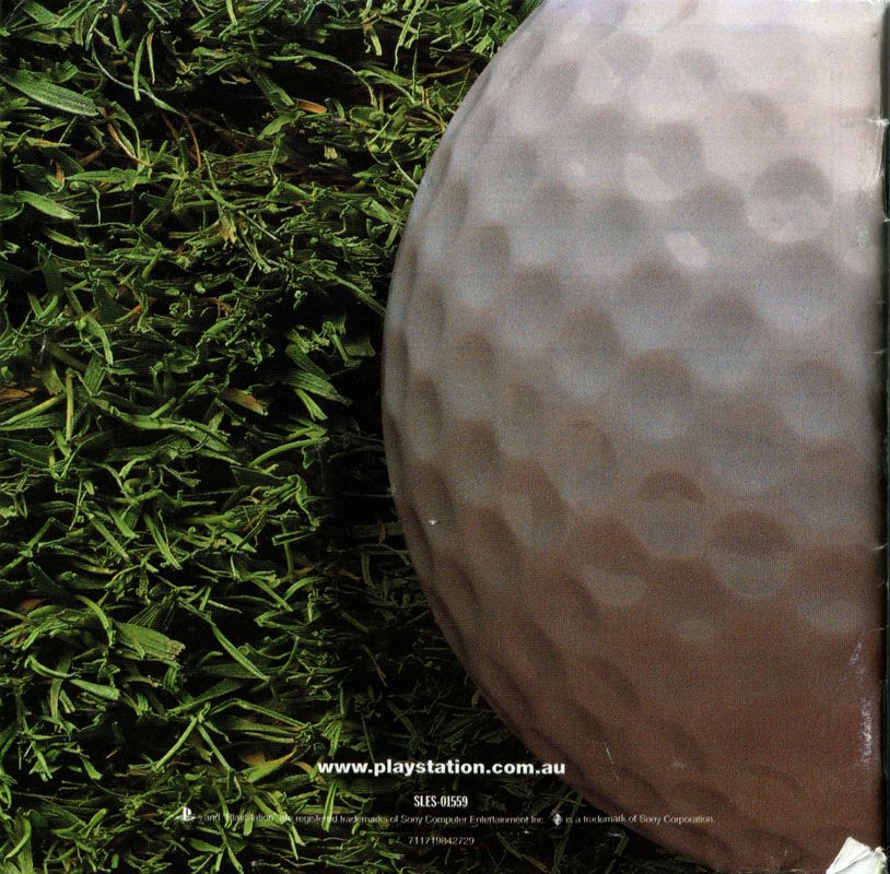 Manual for Pro 18 World Tour Golf (PlayStation): Back