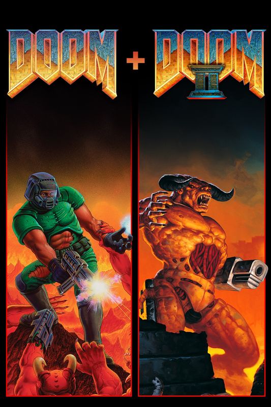 Front Cover for Doom + Doom II (Windows Apps and Xbox One and Xbox Series) (download release)