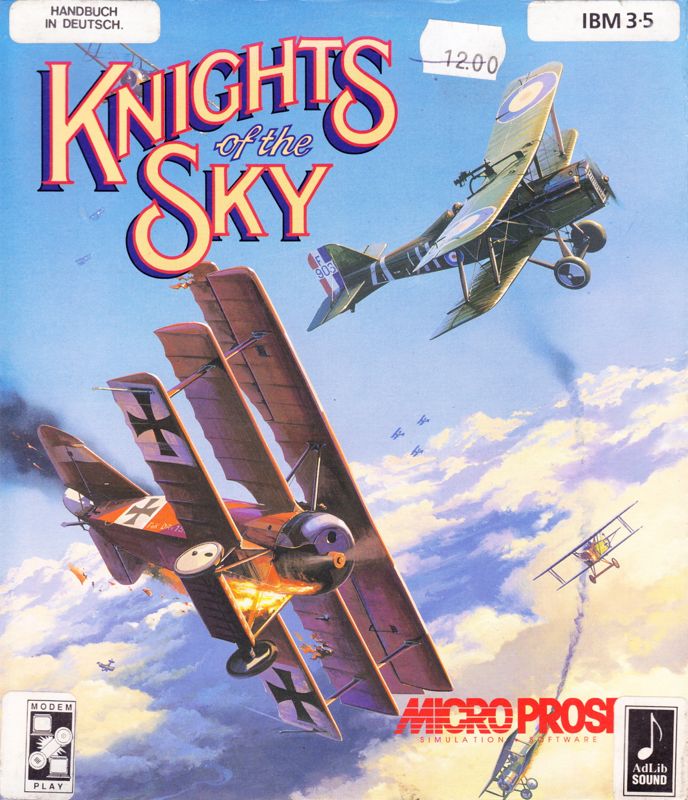 Front Cover for Knights of the Sky (DOS)