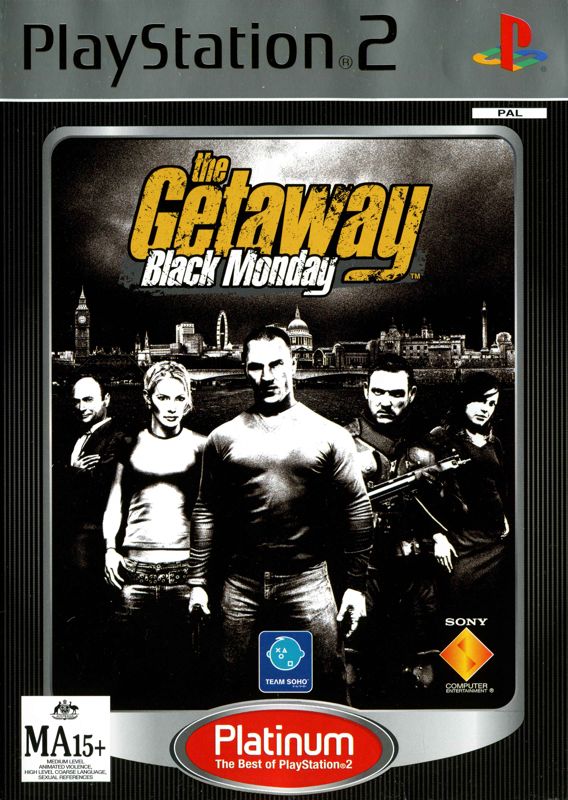 Front Cover for The Getaway: Black Monday (PlayStation 2) (Platinum release)