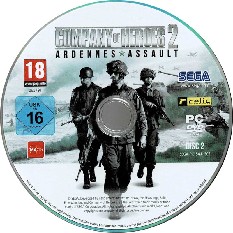 Media for Company of Heroes 2: Ardennes Assault (Windows) (Retail Steam release): Disc 2