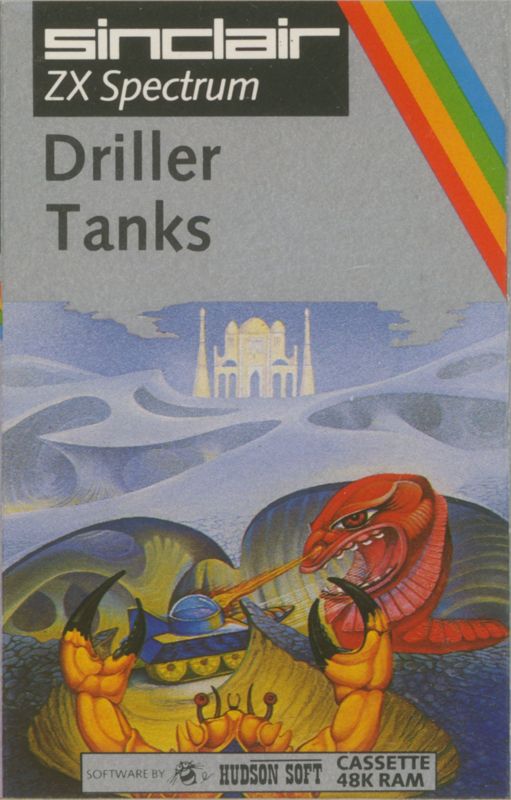 Front Cover for Driller Tanks (ZX Spectrum)