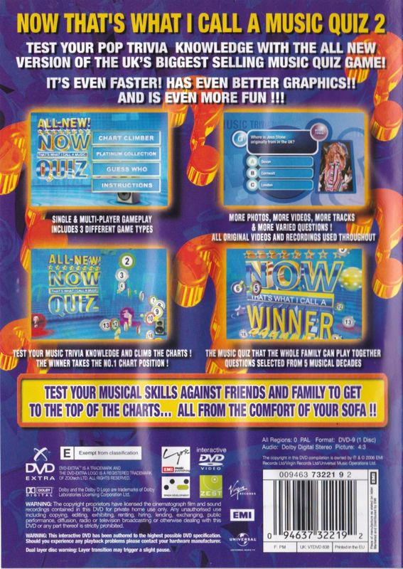 AllNew Now That's What I Call A Music Quiz 2 cover or packaging