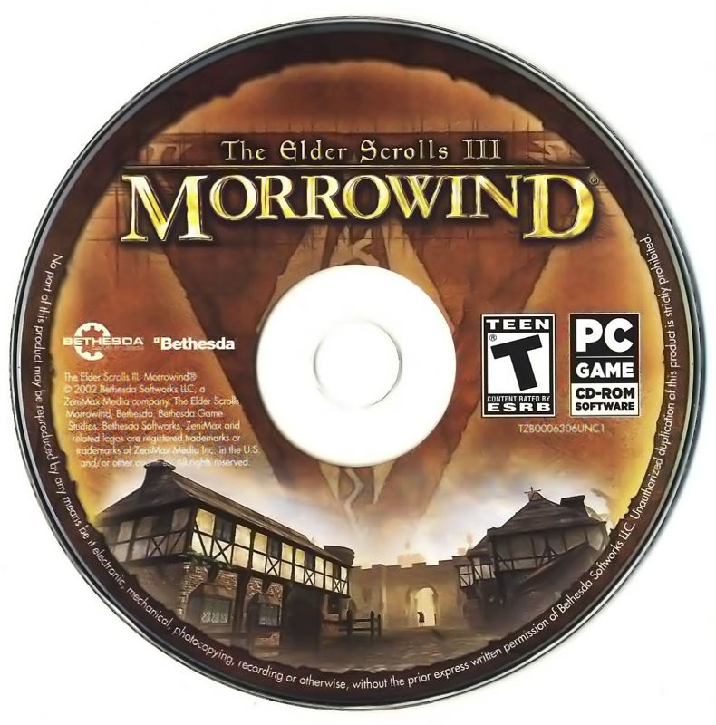 Media for The Elder Scrolls III: Morrowind - Game of the Year Edition (Windows) (Budget release): Disc 1 - Morrowind