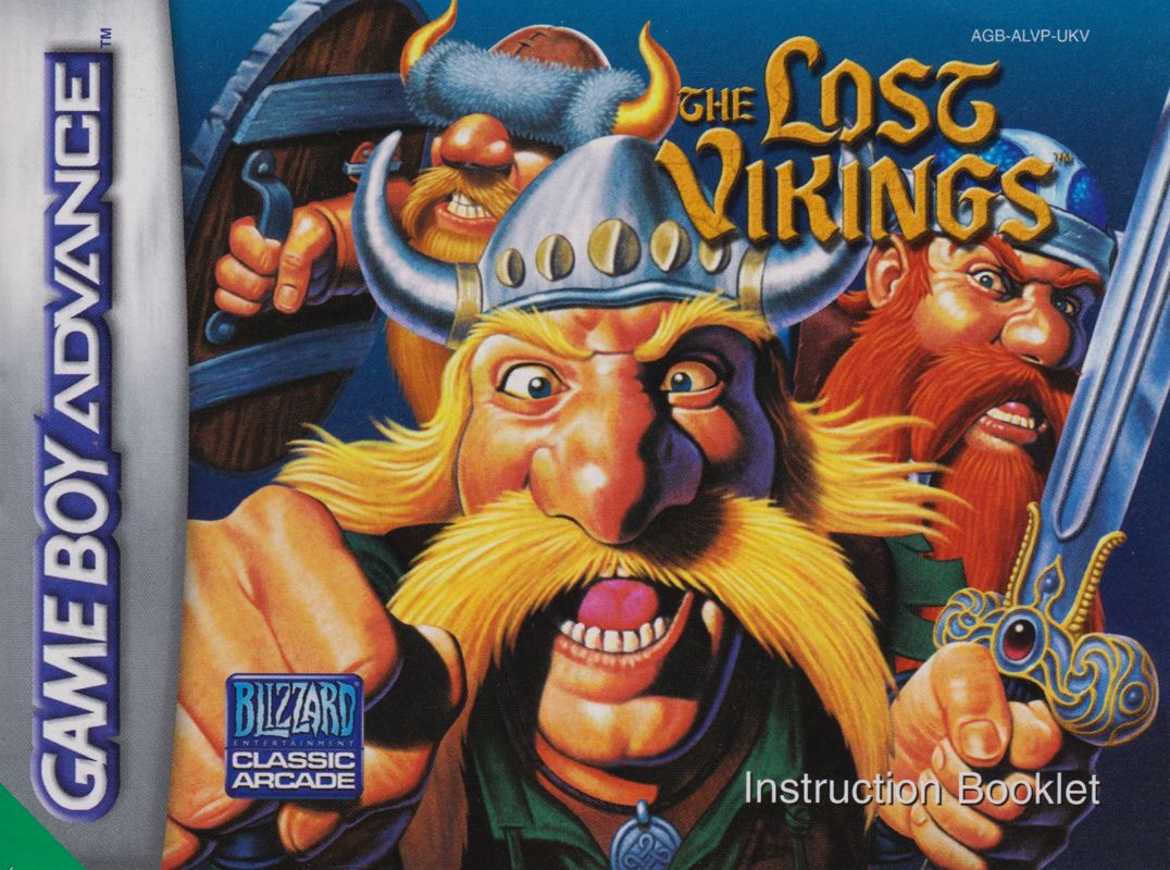 Manual for The Lost Vikings (Game Boy Advance): Front