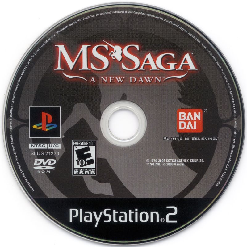 Media for MS Saga: A New Dawn (PlayStation 2)