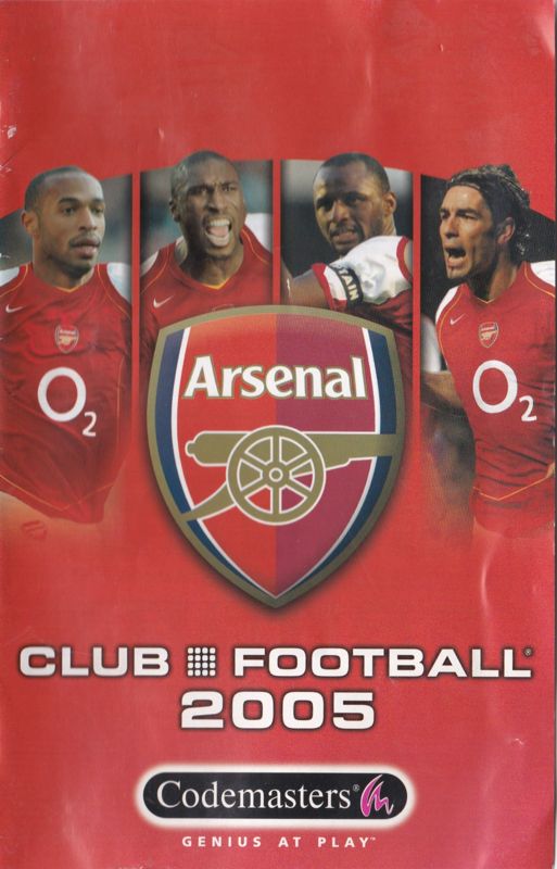 Manual for Club Football 2005 (PlayStation 2) (Arsenal version): Front