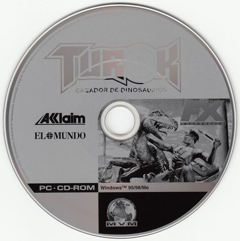 Media for Turok: Dinosaur Hunter (Windows) (2002 Release, sold with "El Mundo" newspaper on 24/03/2002)