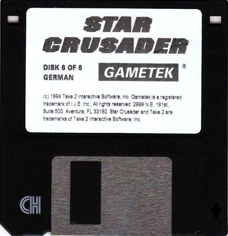 Media for Star Crusader (DOS) (3.5" Floppy Disk release): Disk 6