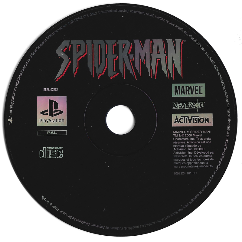 Media for Spider-Man (PlayStation)