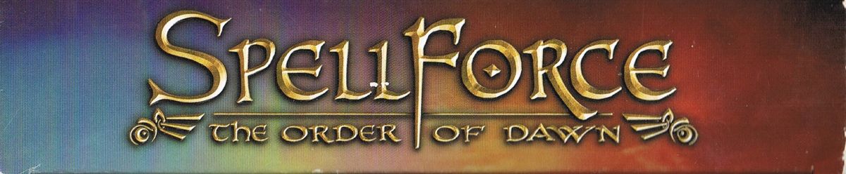 Spine/Sides for SpellForce: The Order of Dawn (Windows): Top